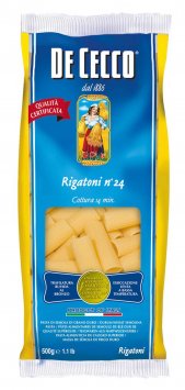 De Cecco Rigatoni Nr. 24 Nudeln aus Hartweizengrieß 500g 6er Pack