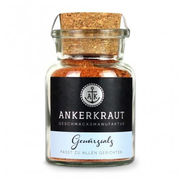 Ankerkraut Gewürzsalz passend zu allen Gerichten Korkenglas 140g