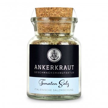 Ankerkraut Tomatensalz Italienische Salzmischung Korkenglas 140g