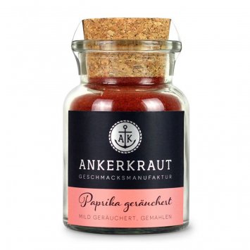 Ankerkraut Paprika gemahlen mild geräuchert im Korkenglas 80g