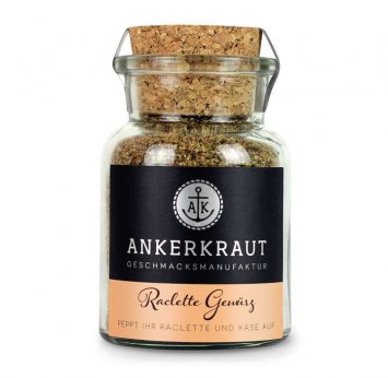 Ankerkraut Raclette Gewürz feine Gewürzmischung im Korkenglas 95g