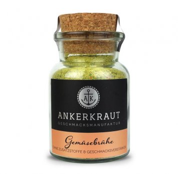 Ankerkraut Gemüsebrühe leckere Suppenmischung im korkenglas 90g