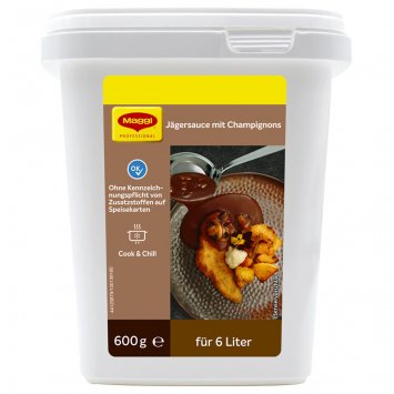 Maggi Jäger Sauce mit Champignons Großpackung für Gastro 600g