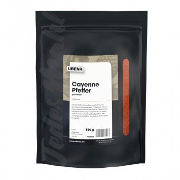 Ubena Cayenne Pfeffer gemahlen pikantes Aroma Zipbeutel 850 g