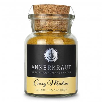 Ankerkraut Curry Madras Scharf und Exotisch im Korkenglas 60g