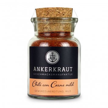 Ankerkraut Chili Con Carne Gewürzzubereitung mild Korkenglas 80g