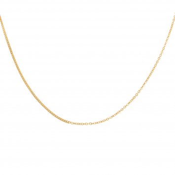 Halskette Silber 925 vergoldet Mixed Chains 45cm lang