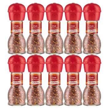 Kotanyi Chili mit Meersalz jodiert Achtung feurig scharf 35g 10er Pack