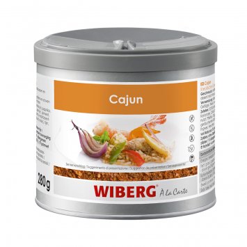 Wiberg Cajun Kreolische Gewürzzubereitung kraftvolle Mischung 280g