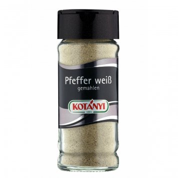 Kotanyi Pfeffer weiß gemahlen und getrocknet mit intensivem Aroma 39g