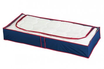 Unterbettkommode Blau-Rot 4er Set, Aufbewahrungskommoden für Saisontextilien