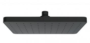 Regenduschkopf Automatic Cleaning Schwarz, 25 x 17 cm