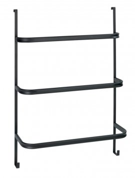 Handtuchhalter Mod. Irpinia Schwarz, mit 3 Handtuchstangen