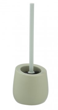 WC-Garnitur Mod. Badi Lindgrün Keramik, mit Silikon-Bürstenkopf