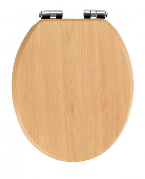 WC-Sitz Mod. Buche Natur, MDF, mit Absenkautomatik