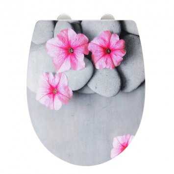 WC-Sitz Mod. Pretty mit Hochglanz-Oberfläche, aus bruchstabilem Thermoplast