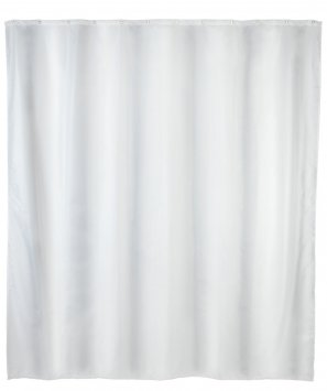 Anti-Schimmel Duschvorhang Uni White, 180 x 200 cm, Textil (Polyester), 180 x 200 cm, waschbar