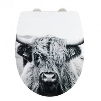 WC-Sitz Mod. Yak mit Hochglanz-Oberfläche, aus bruchstabilem Thermoplast