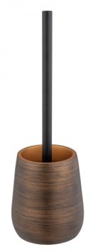 WC-Garnitur Mod. Palena Bronze, inkl. WC-Bürste, Bürstenkopf auswechselbar