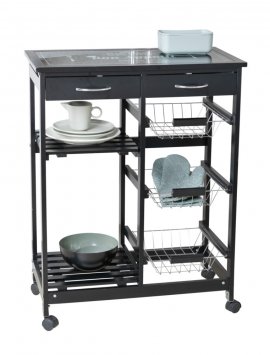 Küchenwagen Mod. Bon Appetit, Küchenregal, aus MDF