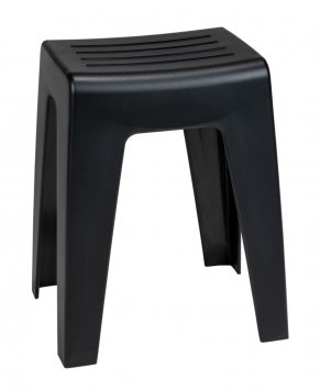 Badhocker Mod. Kumba Schwarz, stabile Qualität aus Kunststoff