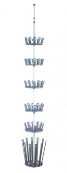 Teleskop-Schuhregal Mod. Achilles, für 30 Paar Schuhe und 6 Paar Stiefel