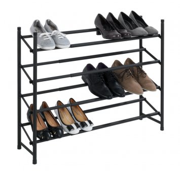 Anti-Rutsch-Schuhregal Mod. Hero ausziehbar, aus pulverbeschichtetem Metall