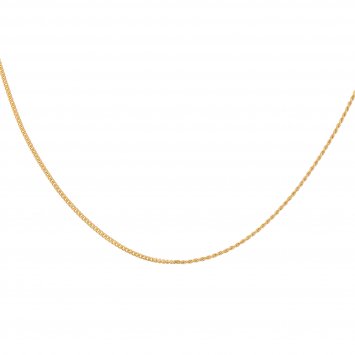 Halskette Silber 925 vergoldet Mixed Chains 40cm lang