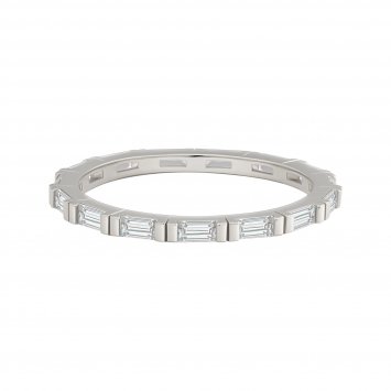 Ring 925 Silber rhodiniert mit Zirkonia