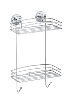 Mod. Vacuum-Loc® Wandregal 2 Etagen, Befestigen ohne bohren