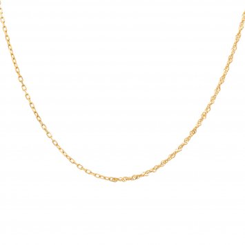 Halskette Silber 925 vergoldet Mixed Chains 42cm lang