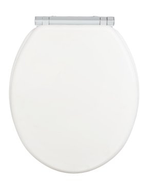 Universal-WC-Sitz Aus Holz – Polyesterharz-Beschichtung – Farbe Wählbar (Champagner) – Verstellbar