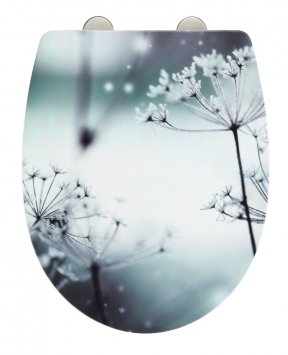 WC-Sitz Mod. Polar mit Hochglanz-Oberfläche, aus bruchstabilem Thermoplast