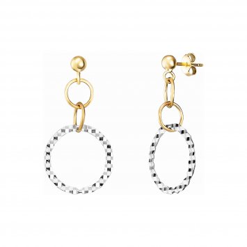 Ohrstecker 925/- Sterling Silber rhodiniert/vergoldet