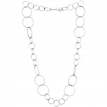 Kette 925/- Sterling Silber rhodiniert  50 cm