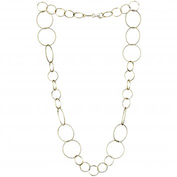 Kette 925/- Sterling Silber vergoldet 50 cm