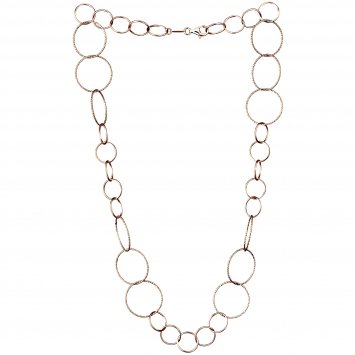 Kette 925/- Sterling Silber rotvergoldet  50 cm