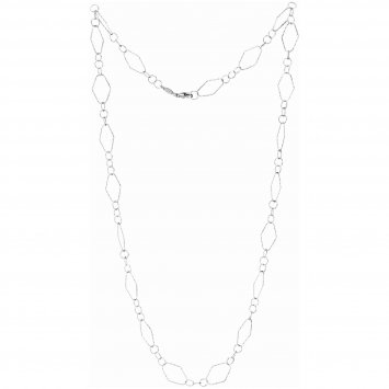 Kette 925/- Sterling Silber rhodiniert  80 cm