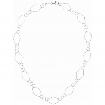 Kette 925/- Sterling Silber rhodiniert  50 cm