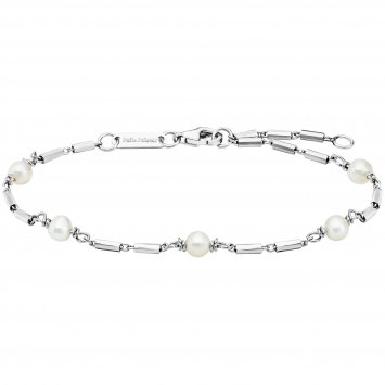 Armband 925/- Sterling Silber rhodiniert Süßwasserperlen
