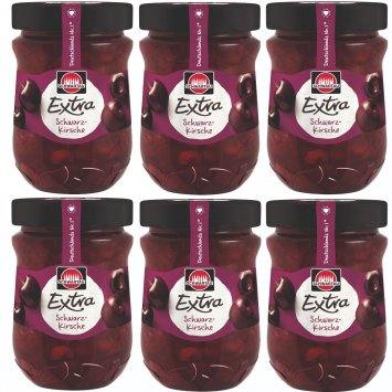 Schwartau Extra Schwarzkirsche Frühstück Fruchtaufstrich 340g 6er Pack