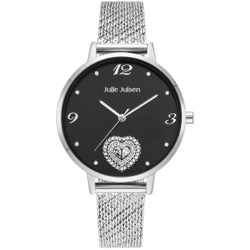 Damenuhr Edelstahl silberfarben Zirkoniaherz