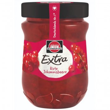 Schwartau Extra rote Johannisbeere Frühstück Fruchtaufstrich 340g