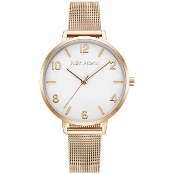 Damenuhr Edelstahl roséfarben Basic rosé