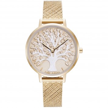 Damenuhr Edelstahl roséfarben Tree of Life