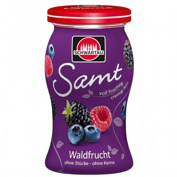 Schwartau Waldfrucht Samt Frühstück Fruchtaufstrich Streichzart 270g