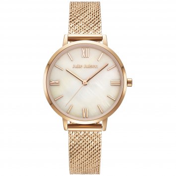 Damenuhr Edelstahl roséfarben Roman rose