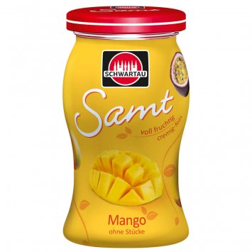 Schwartau Samt Mango cremig feiner Fruchtaufstrich ohne Stücke 270g