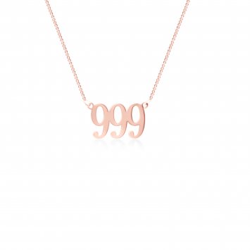 Kette 925-Sterling Silber rotvergoldet Glänzend 45,0cm