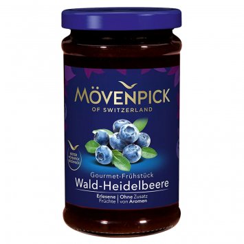 Mövenpick Waldheidelbeere Gourmet Frühstück Fruchtaufstrich 250g